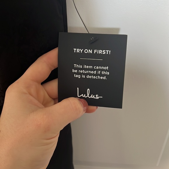 LULUS GOWN Black Satin Cowl Neck Maxi Gown - Picture 7 of 8